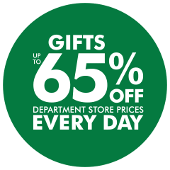 Save up to 65% off department store prices everyday.